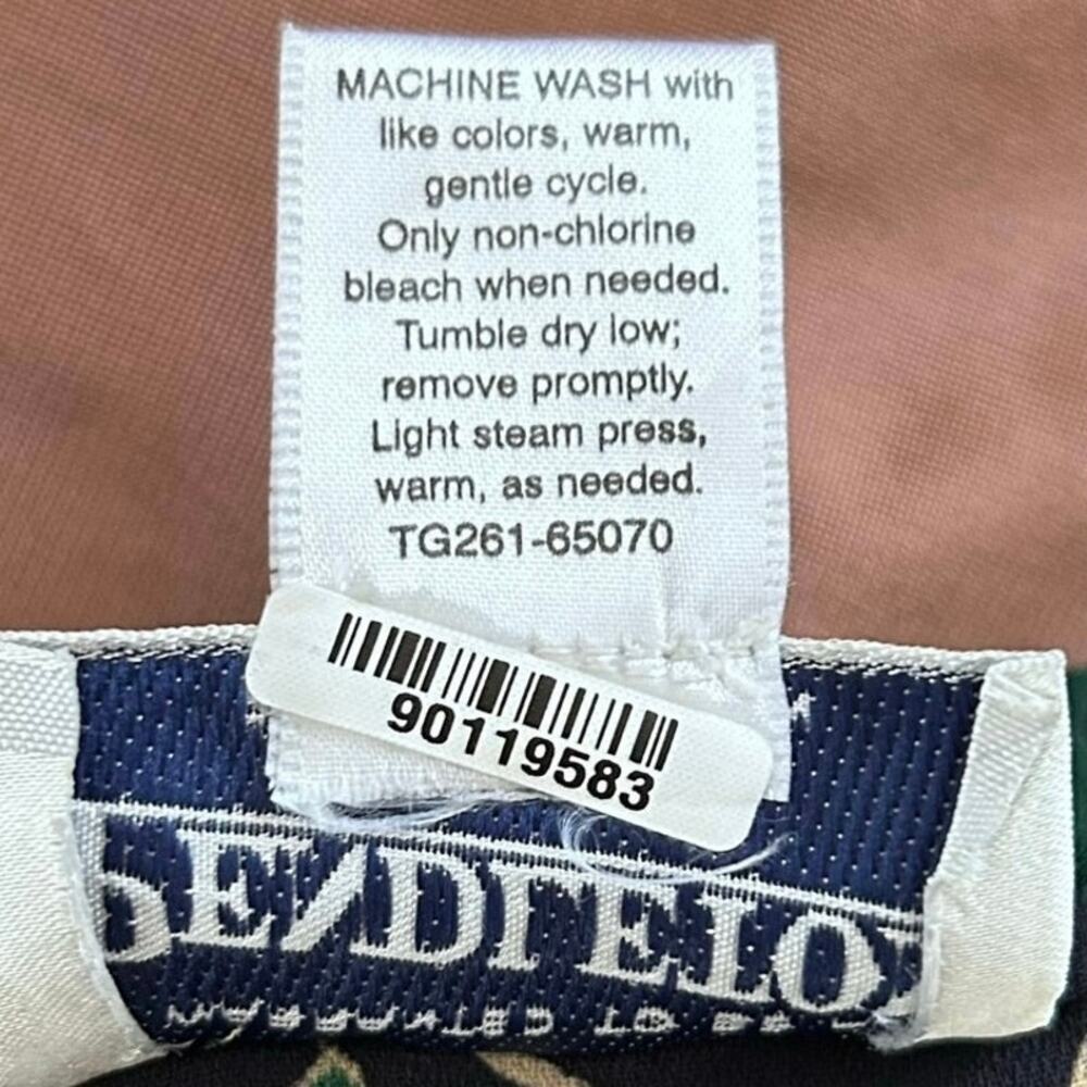 Pendleton Vintage Midi Skirt Blue Floral Straight Classic Size 10 - Picture 8 of 8